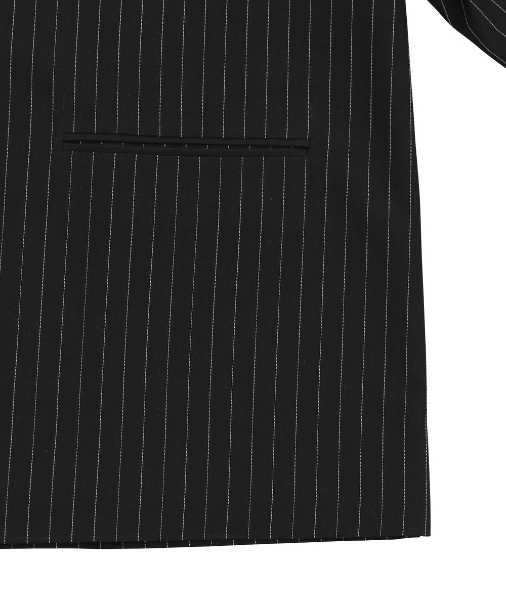 ピンストライプオーバージャケット