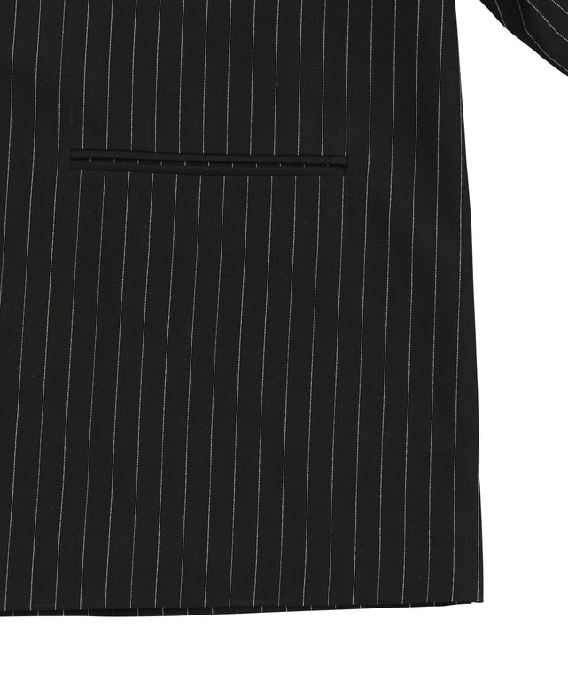 ピンストライプオーバージャケット