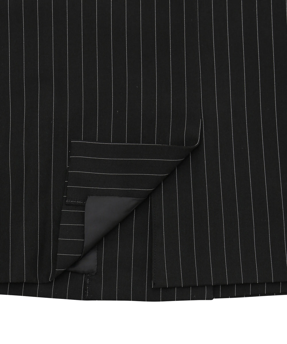 ピンストライプオーバージャケット