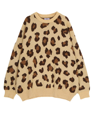 もちもちレオパードニット