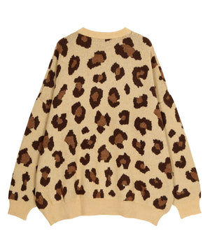 もちもちレオパードニット
