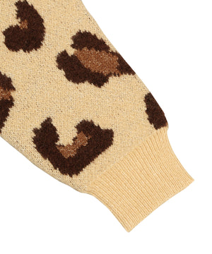 もちもちレオパードニット