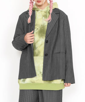 ピンストライプオーバージャケット