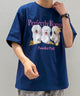アニマルプリントT/ネイビー モデル：175cm M着用