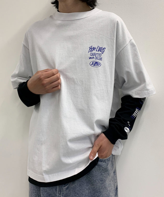 ホワイト　モデル：175㎝　L着用