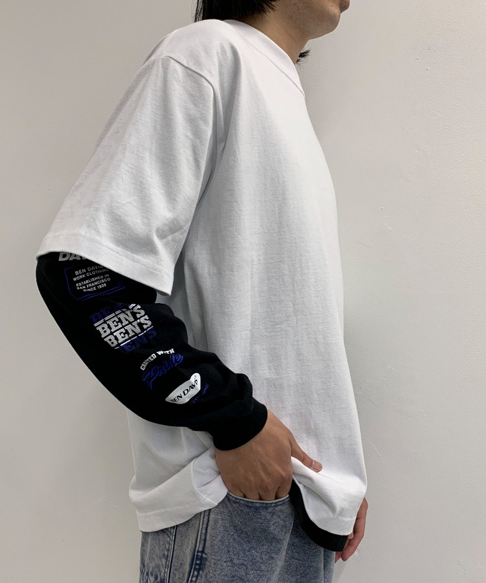 ホワイト　モデル：175㎝　L着用