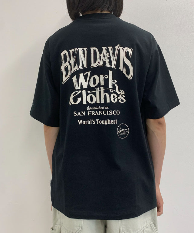BENDAVIS CLASSIC LOGO T/ブラック　モデル：175㎝　L着用