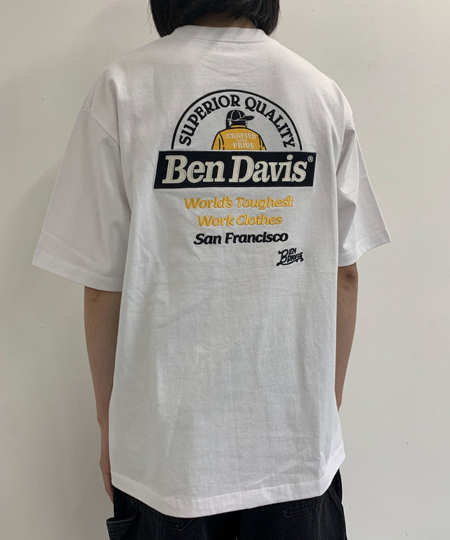 BENDAVIS BD LABEL EMB T/ホワイト　175㎝　L着用
