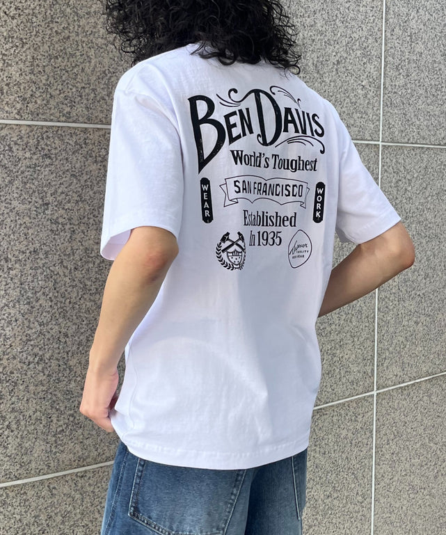 BENDAVISクラシックロゴT（SS）/ホワイト モデル:175cm Lサイズ着用