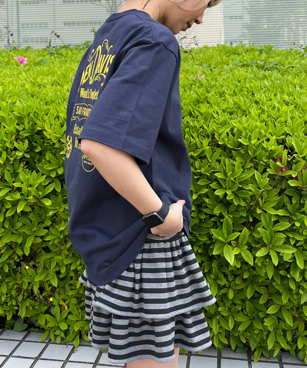 ネイビー モデル:165cm Lサイズ着用