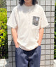 BENDAVISデニムポケットT（SS）/オフホワイト モデル:175cm Lサイズ着用
