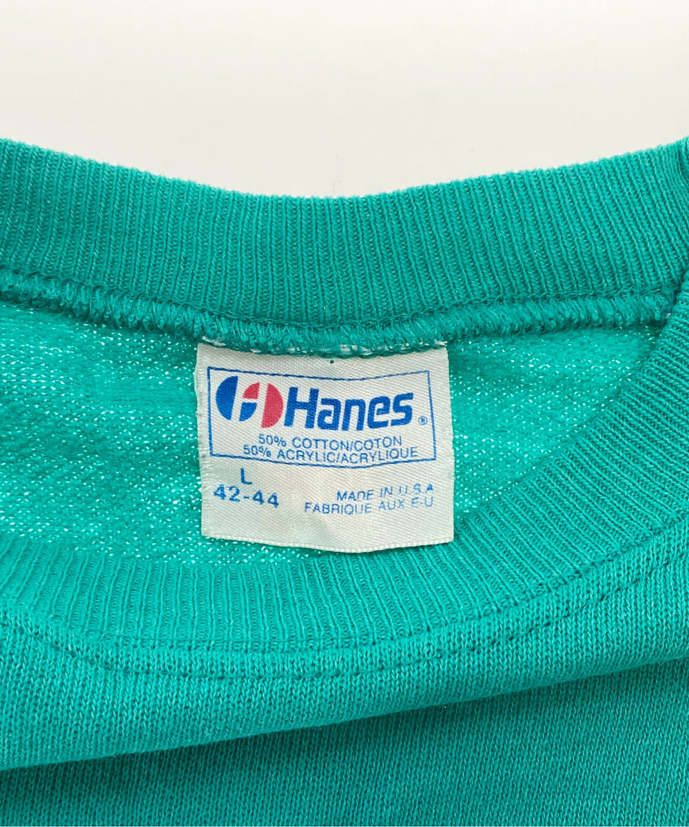 Hanesラグランスウェット