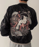 浮世絵スカジャン/ブラック モデル：175cm L着用