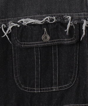 クレイジーパターンデニムジャケット