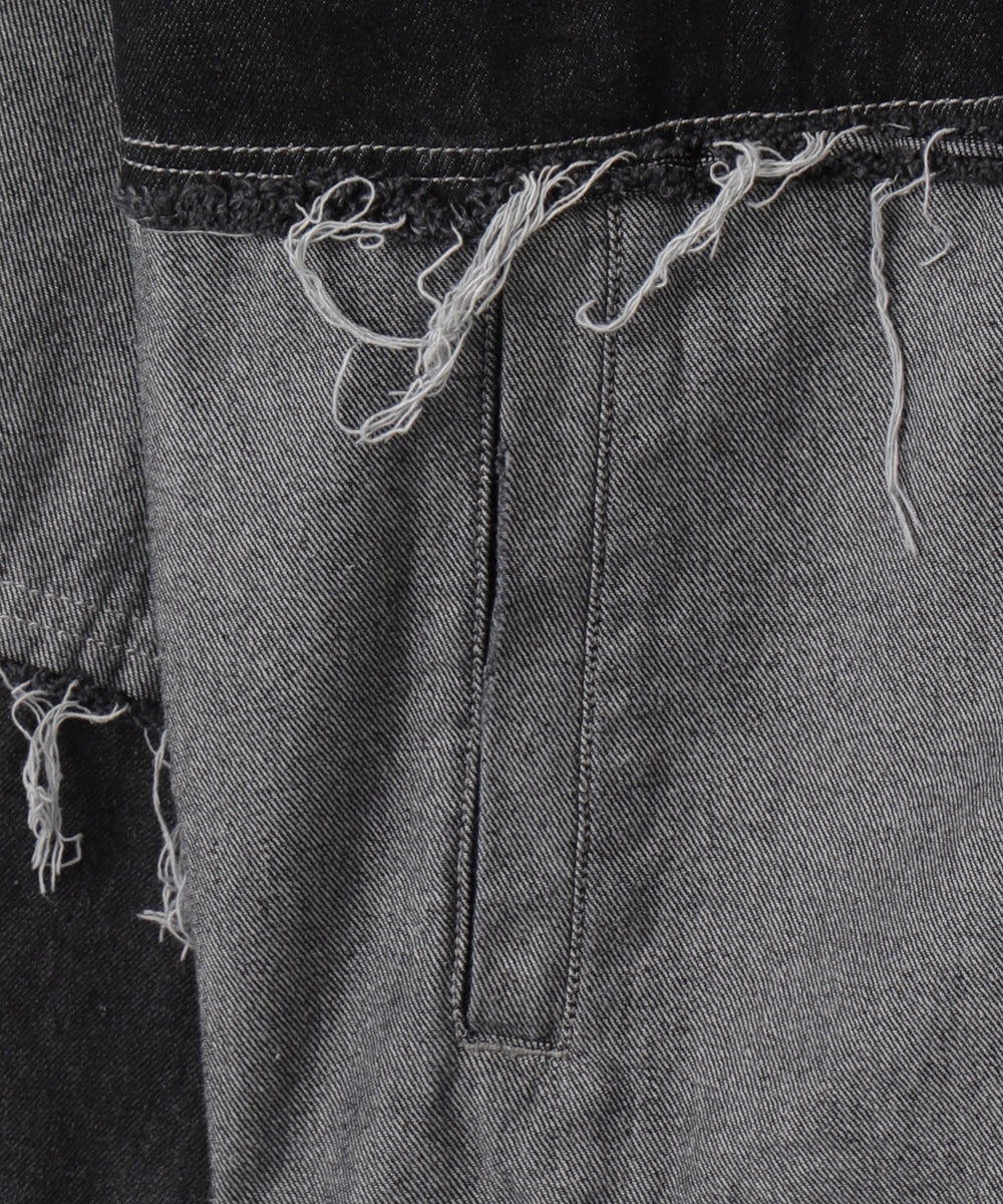 クレイジーパターンデニムジャケット