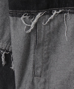 クレイジーパターンデニムジャケット