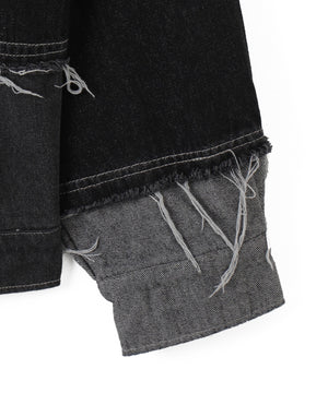 クレイジーパターンデニムジャケット