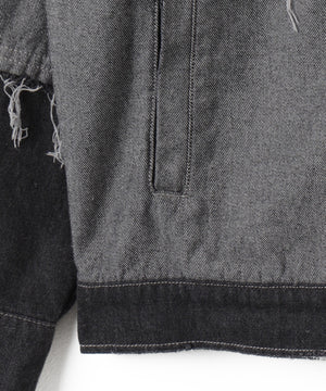 クレイジーパターンデニムジャケット