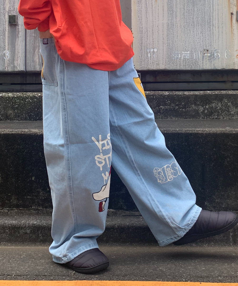 デニム淡　モデル:165cm Mサイズ着用