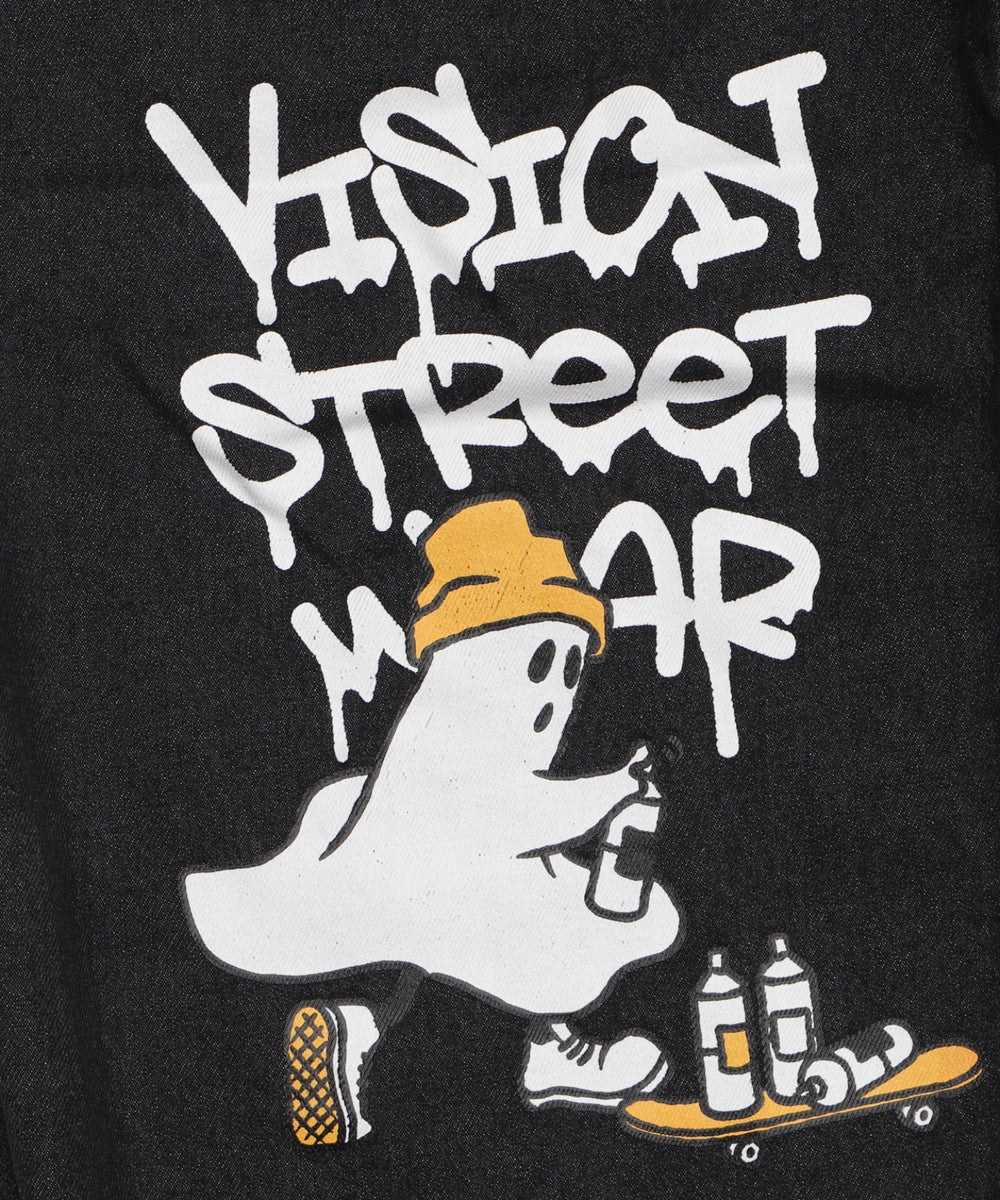 VISION　ゴーストプリントデニムパンツ