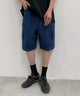 VISION ロゴカーゴハーフパンツ/ネイビー モデル：175cm L着用