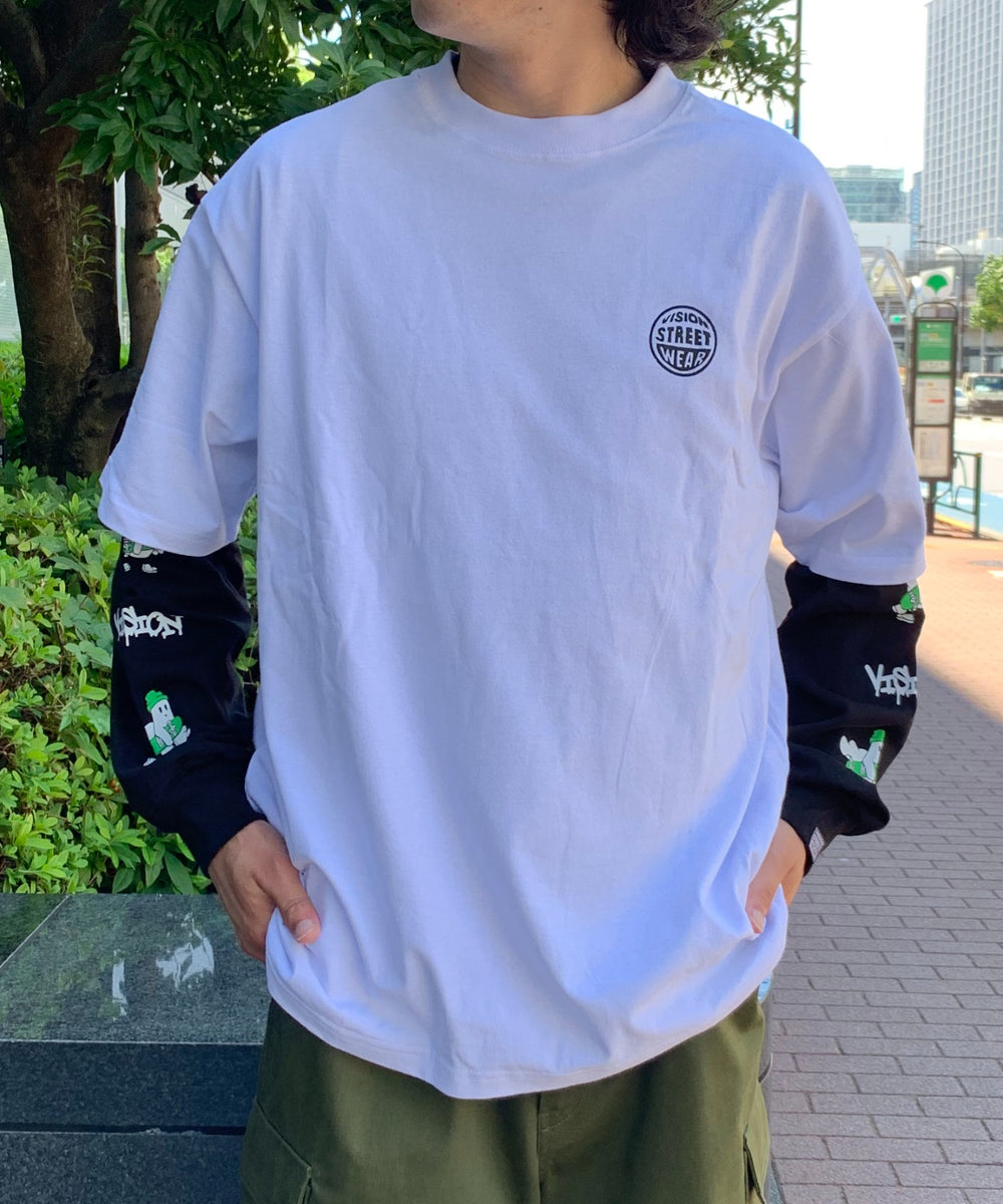 ホワイト　モデル:175cm Lサイズ着用