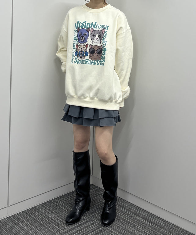 オフホワイト モデル:165cm Lサイズ着用