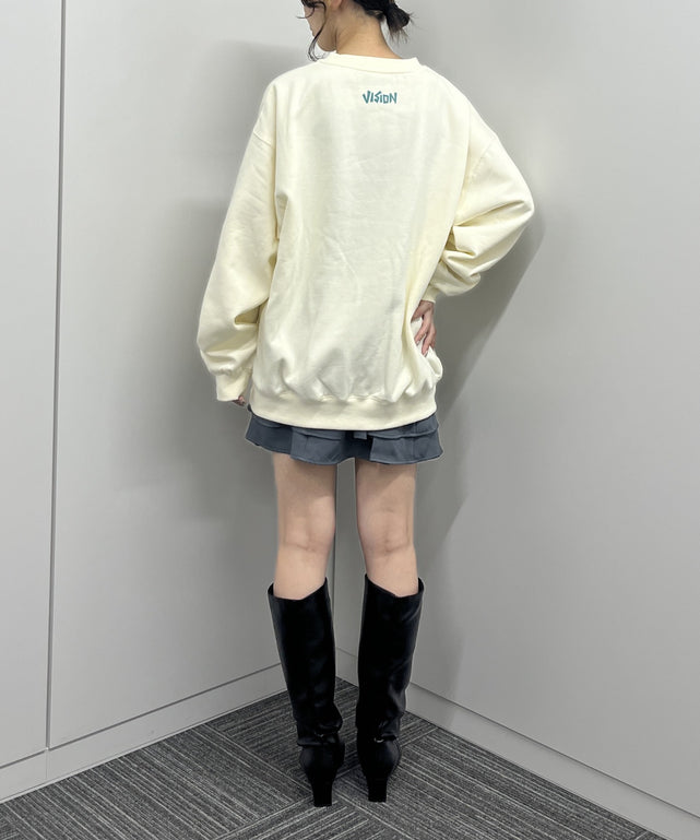 オフホワイト モデル:165cm Lサイズ着用