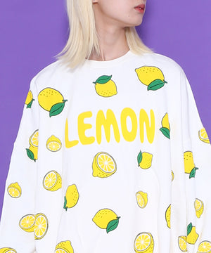 フード総柄スウェット