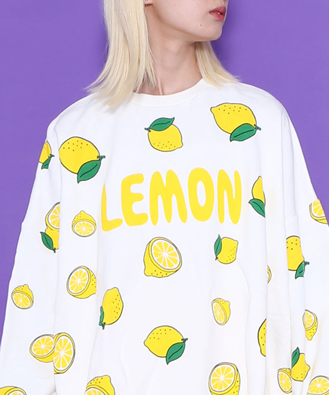 フード総柄スウェット