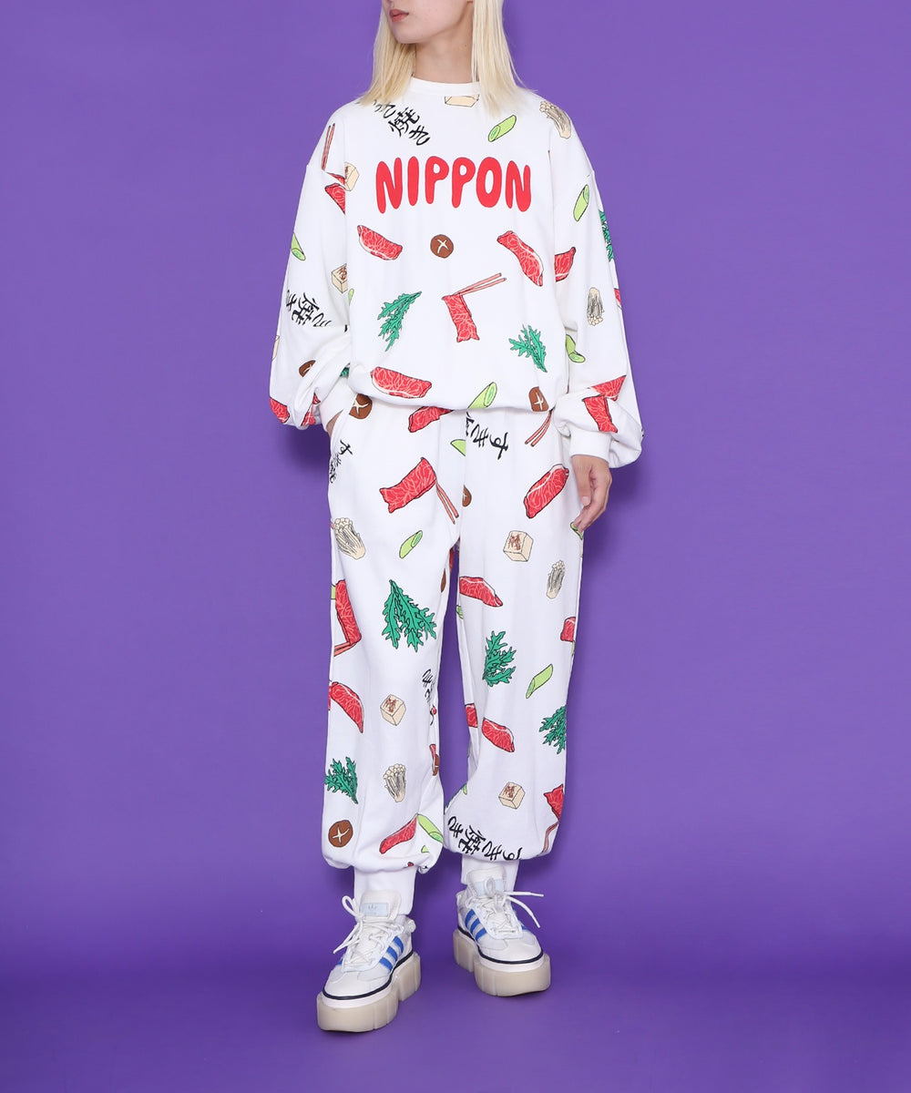 NIPPON総柄スウェット