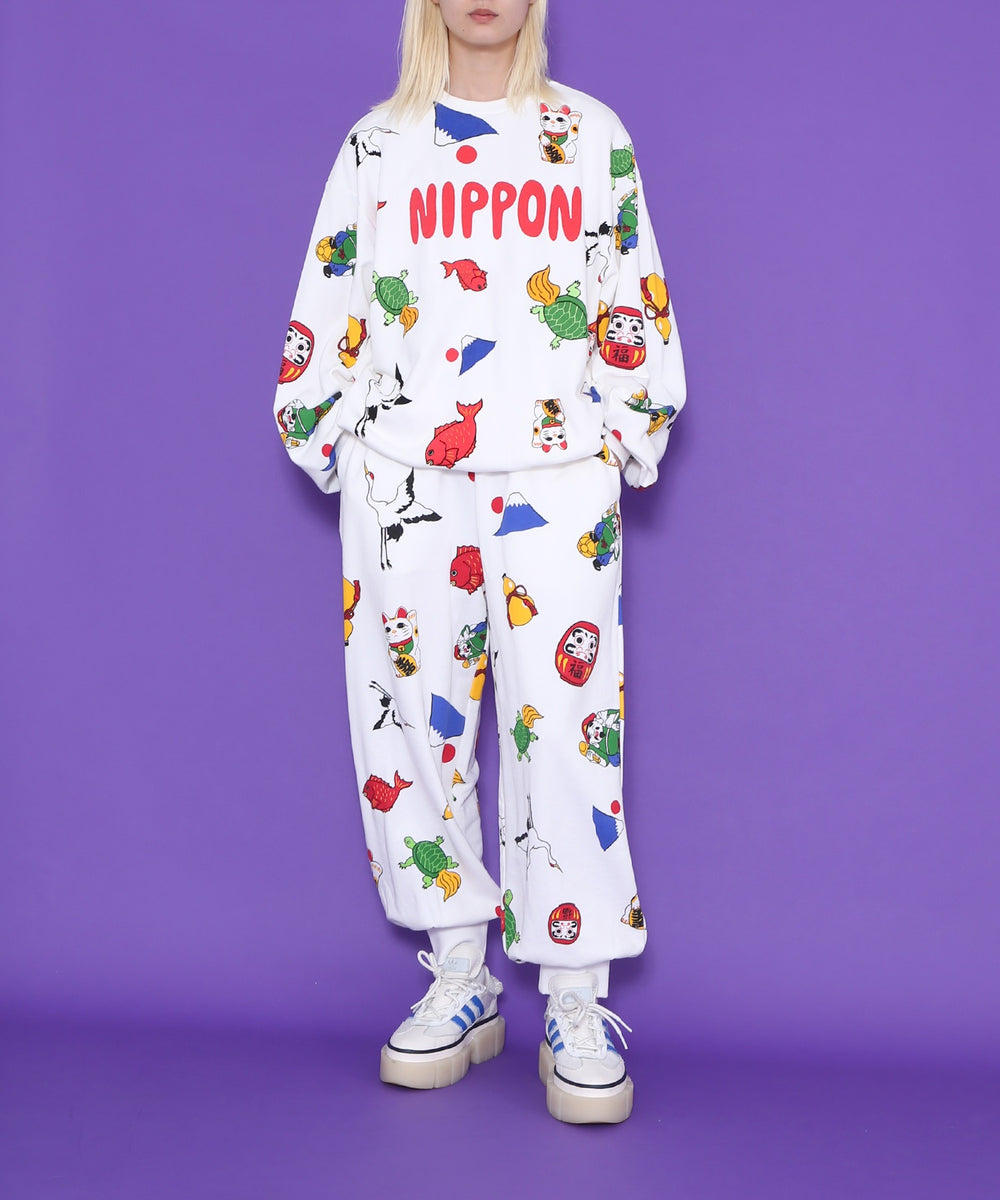 NIPPON総柄スウェット