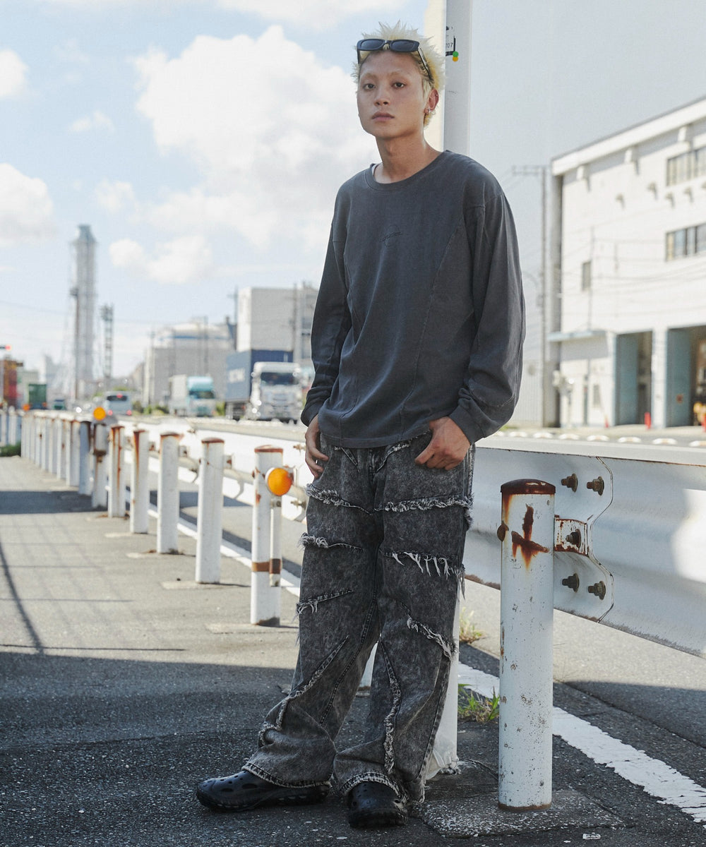 デニムブラックその他 モデル：178cm L着用