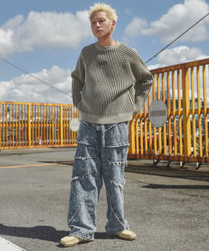 デニム淡加工 モデル：178cm L着用