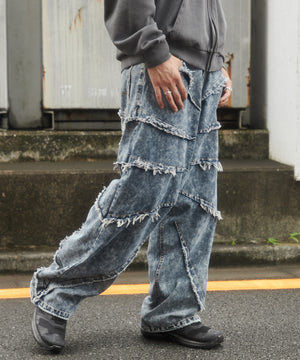 デニム淡加工 モデル：178cm L着用デニム淡加工 モデル：178cm L着用