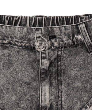 ダーツフリンジデニムパンツ