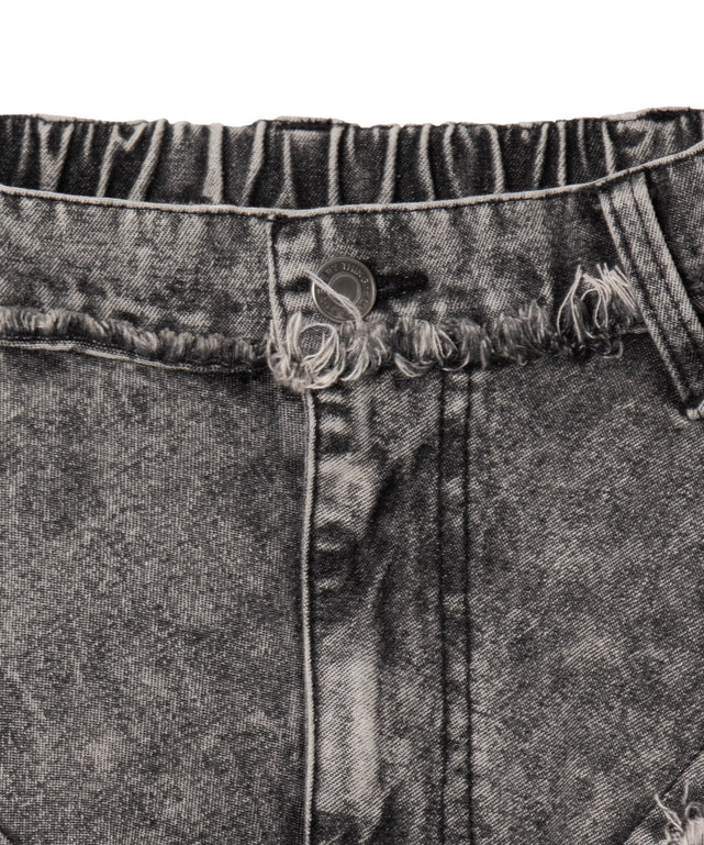 ダーツフリンジデニムパンツ