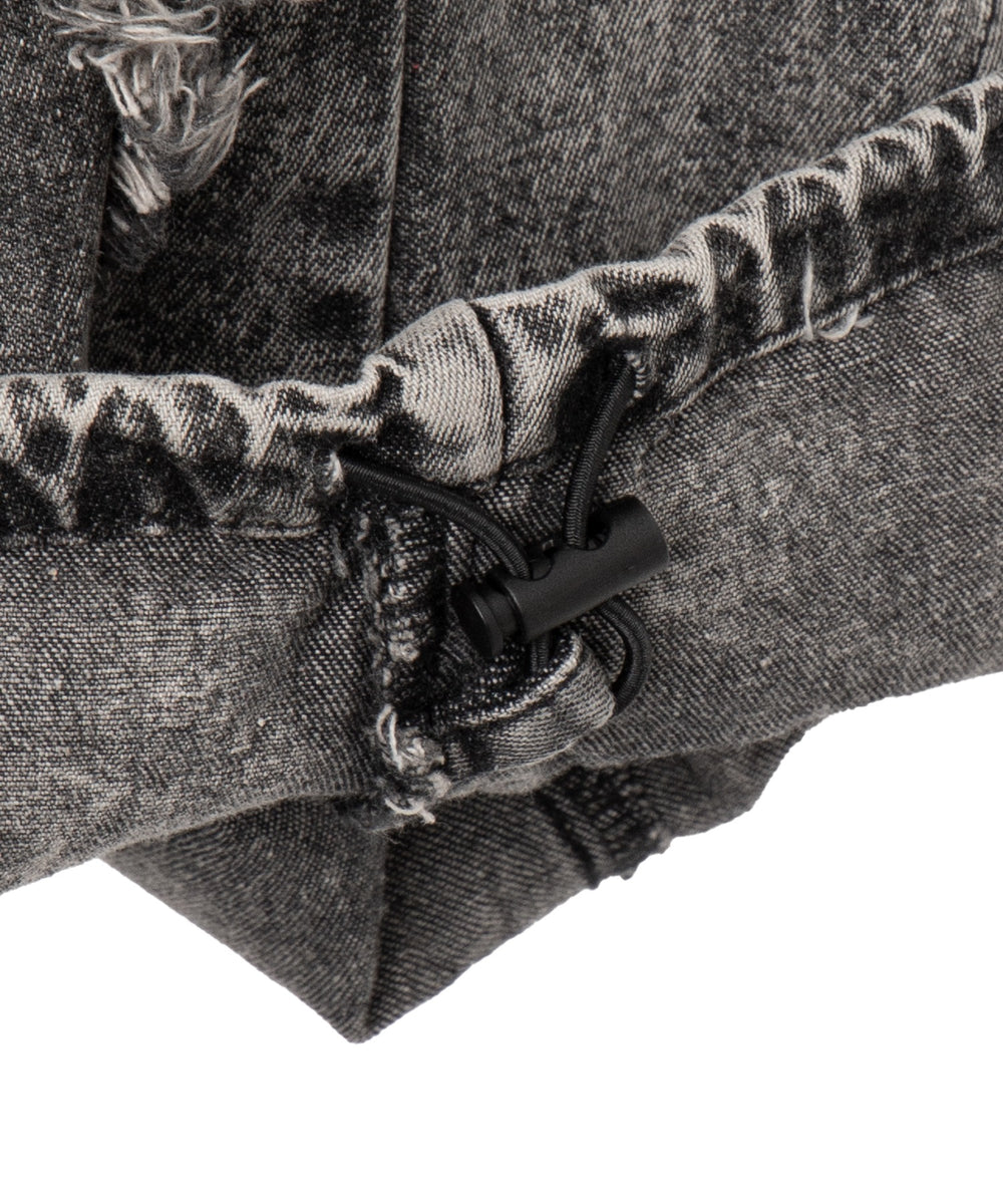 ダーツフリンジデニムパンツ