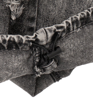 ダーツフリンジデニムパンツ