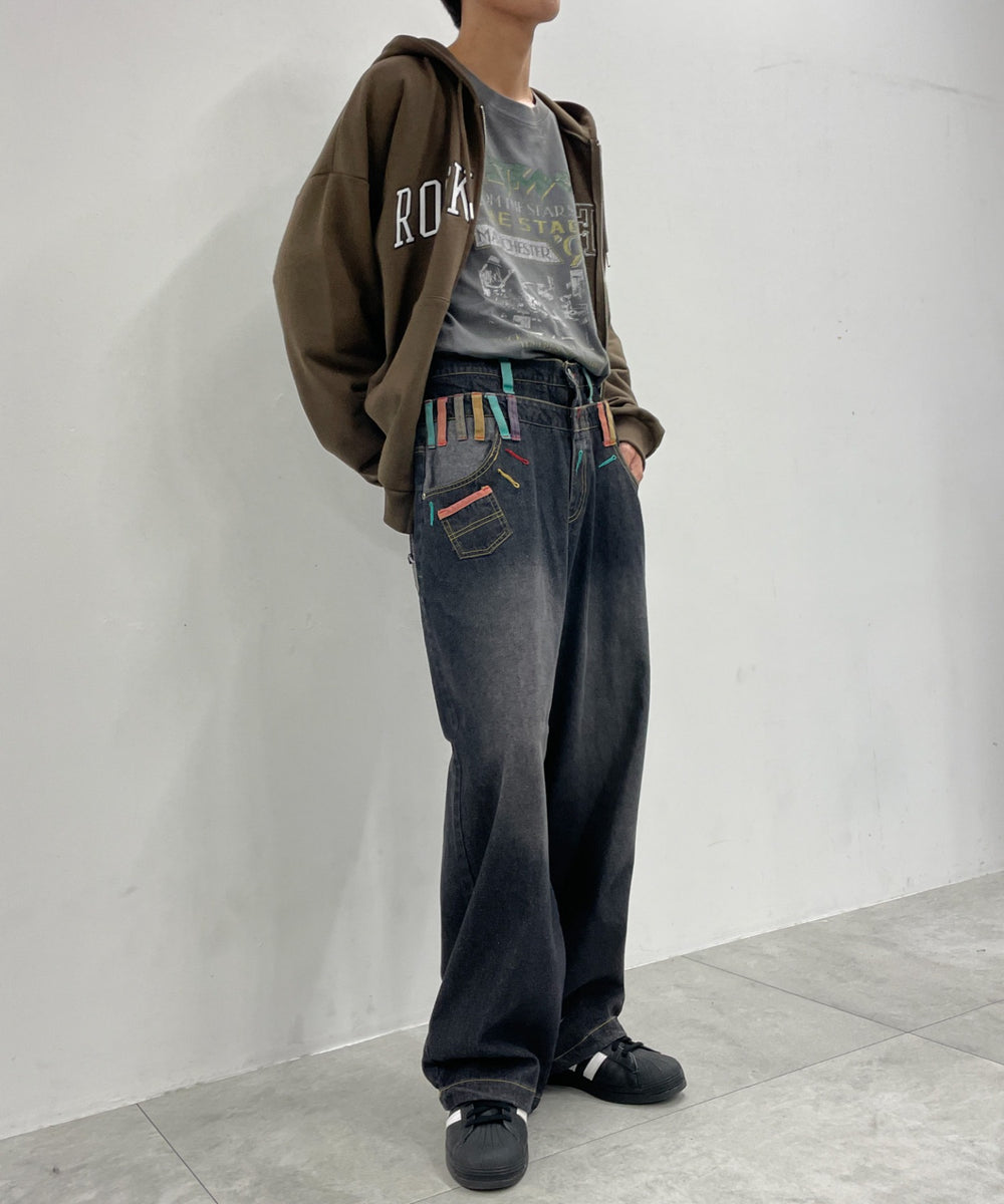 デニムブラックソノタ  モデル：175cm L着用