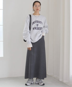 カレッジロゴプリントスウェット