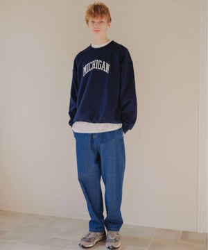 カレッジロゴプリントスウェット