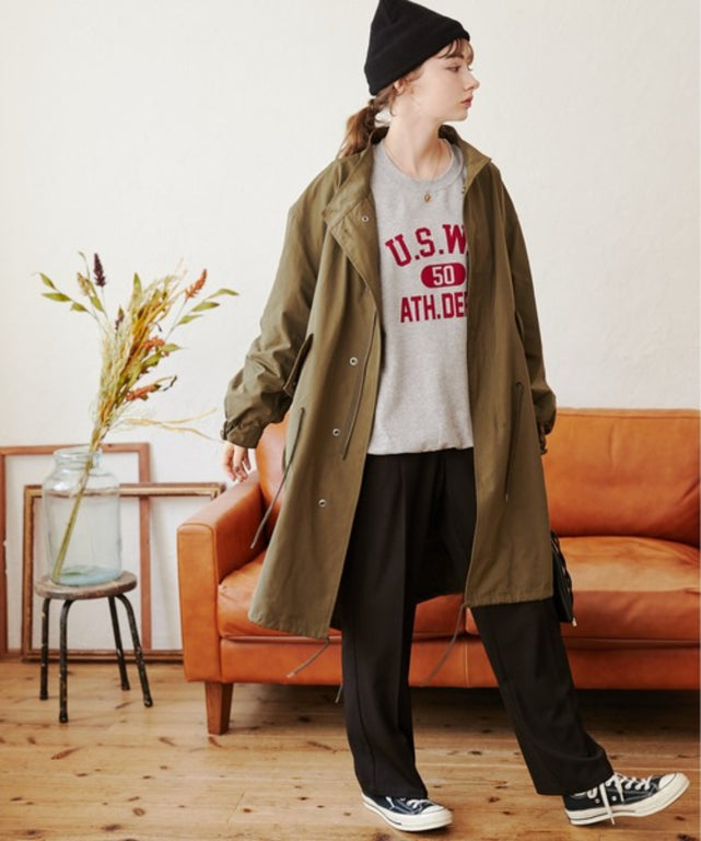 カレッジロゴプリントスウェット