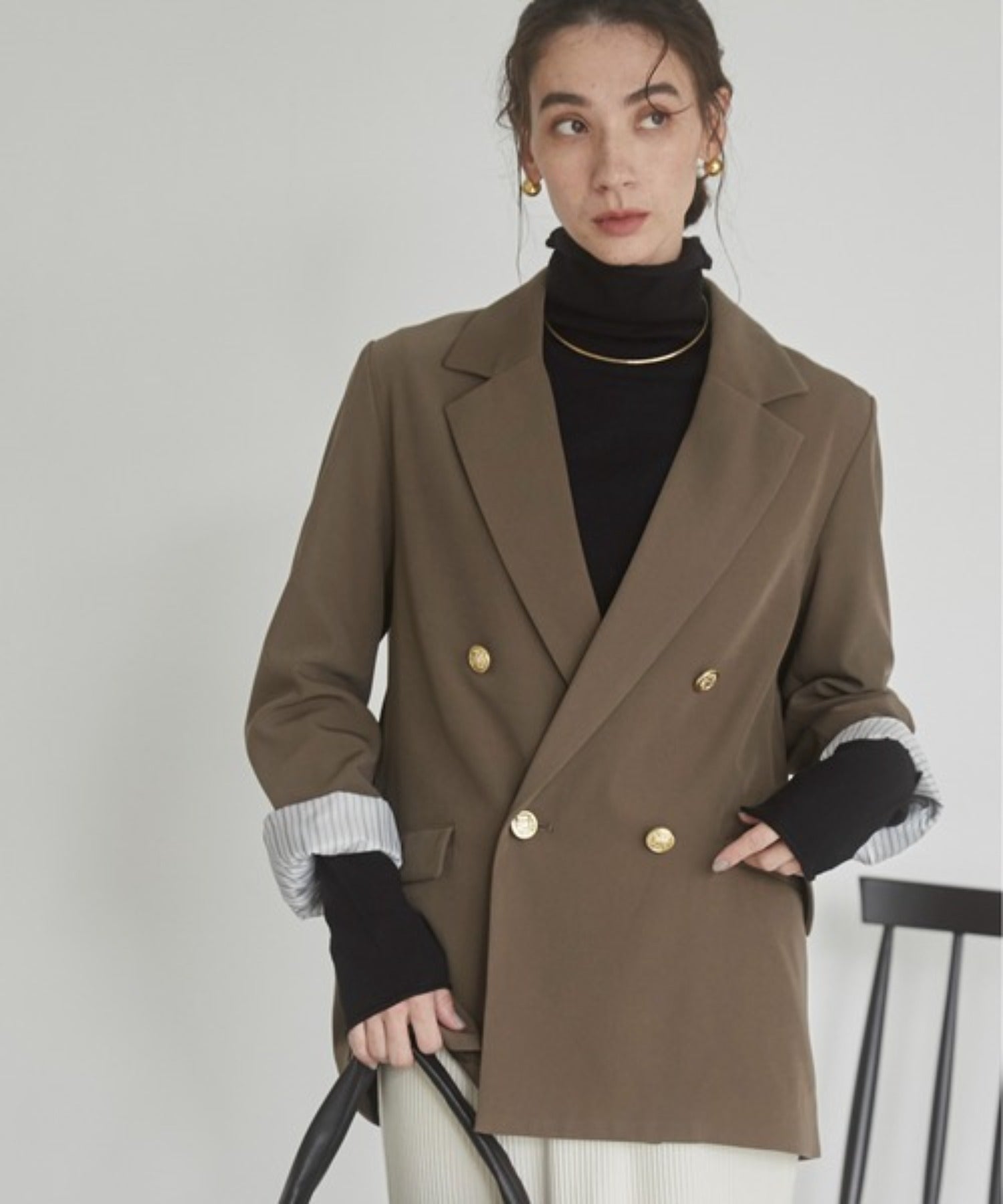 金ボタンダブルブレザージャケット – WEGO ONLINE STORE