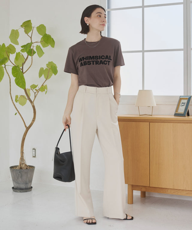 フロッキーロゴプリントTシャツ