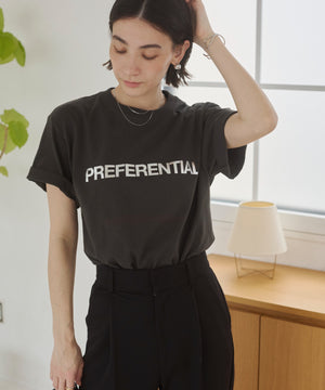 フロッキーロゴプリントTシャツ