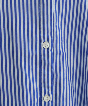 ギャザースリーブシャツワンピース