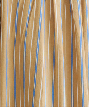 ギャザースリーブシャツワンピース