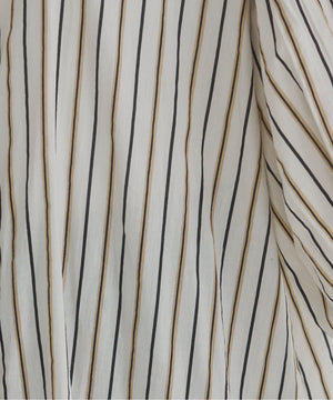 ギャザースリーブシャツワンピース