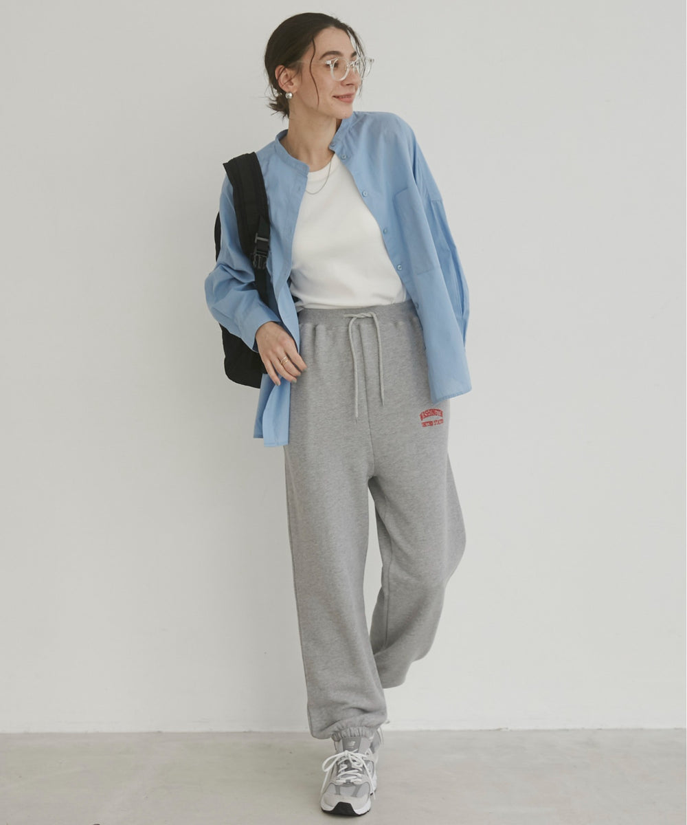 ワンポイント刺繍スウェットパンツ